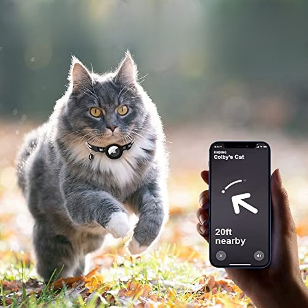 Kat GPS Tracker Halsband met Snelsluiting en Reflectief Ontwerp voor Verbeterde Nachtzichtbaarheid