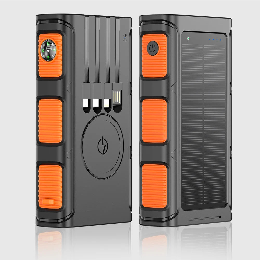 SolarPowered PowerBank | Draagbare Waterdichte Zonnelader