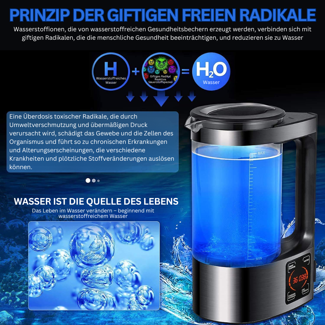 Elektrische Waterreiniger met Waterstof- en Alkaline-optie - PureFlow