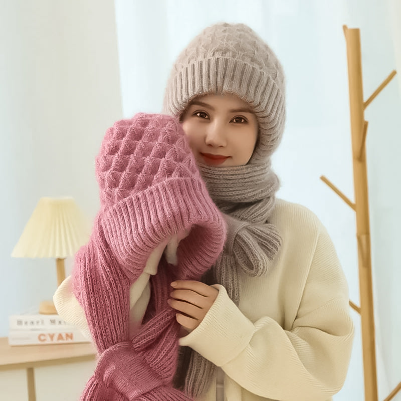 1+1 GRATIS | ScarfBeanie - Dames sjaal en beanie-muts in één