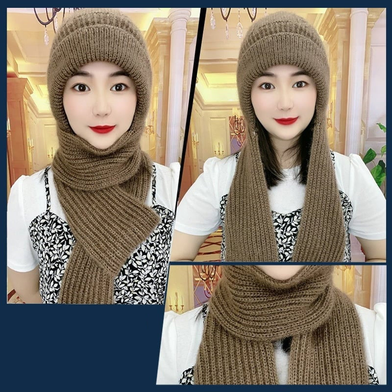 1+1 GRATIS | ScarfBeanie - Dames sjaal en beanie-muts in één