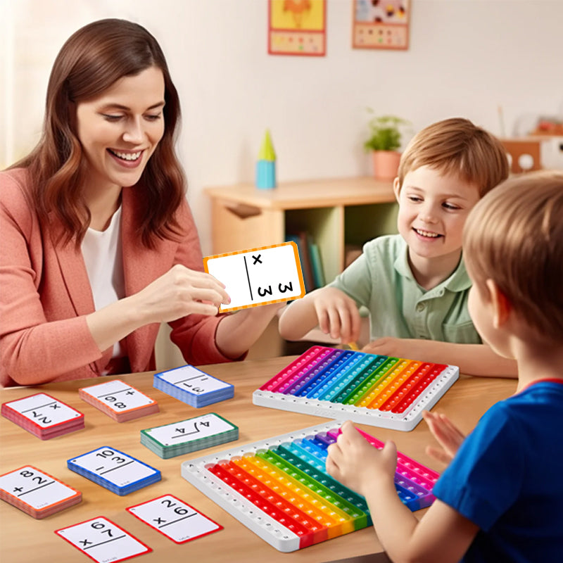 Mathéclat Premium Leerkaarten | Innovatieve Wiskunde Leerkaarten en Pop Fidget Charts voor Effectief Leren en Stressvrij Oefenen