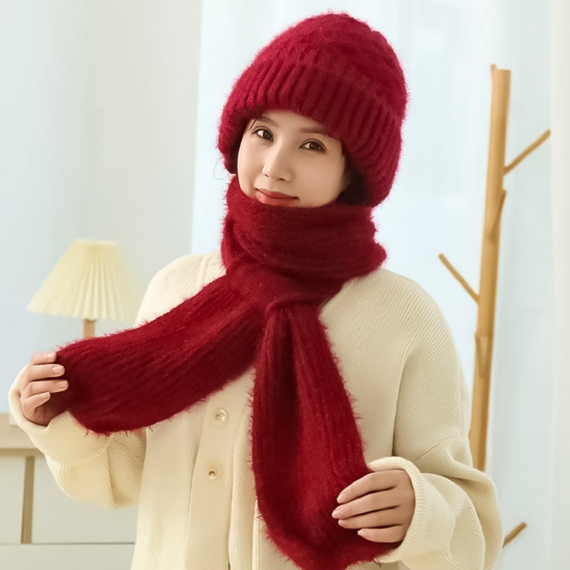1+1 GRATIS | ScarfBeanie - Dames sjaal en beanie-muts in één