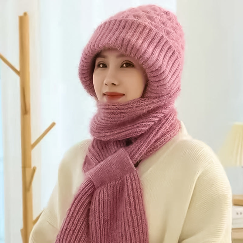 1+1 GRATIS | ScarfBeanie - Dames sjaal en beanie-muts in één