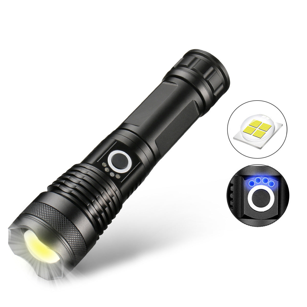 LuxeBeam High-Performance Zaklamp | Superheldere, duurzame en oplaadbare zaklamp voor elke situatie