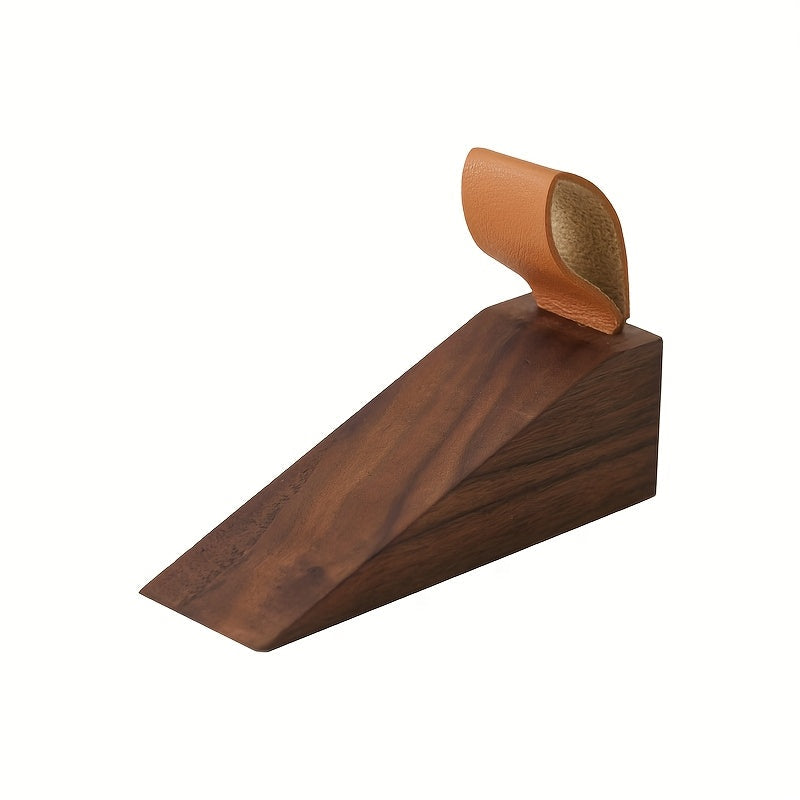 NordGrip Houten Deurstopper – Scandinavisch Design met Antislip Basis