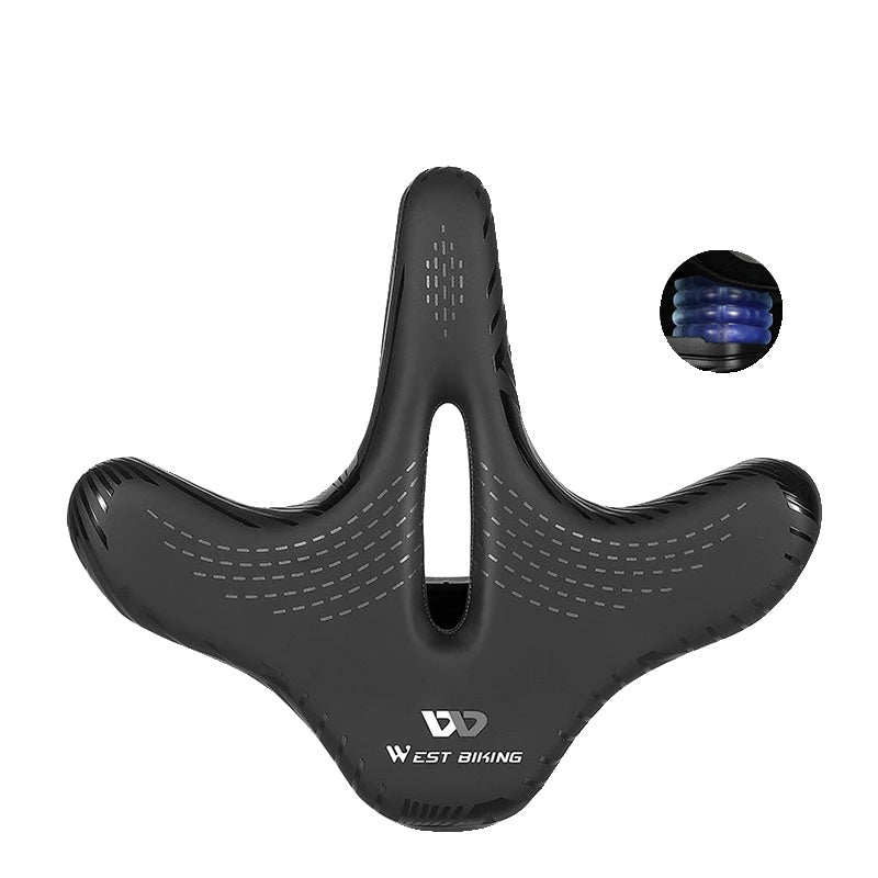 Comfortabele Ergonomische Fiets Zadel met Verbrede Kussen voor Lange Afstand Fietsen – Compatibel met MTB, E-Bikes en Meer