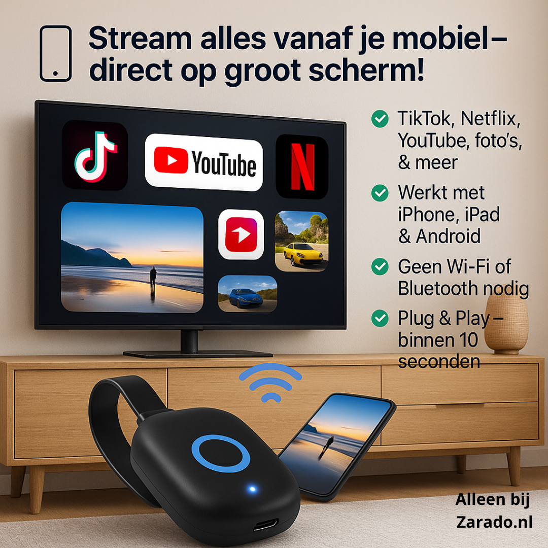 Fastlink | Stream Alles Direct Op Groot Scherm Zonder Wifi of Wachtwoorden