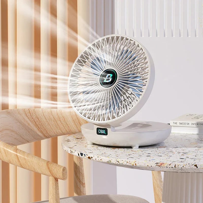 AeroLux Elegante Draagbare Ventilator | Stijlvolle, opvouwbare ventilator voor ultiem comfort