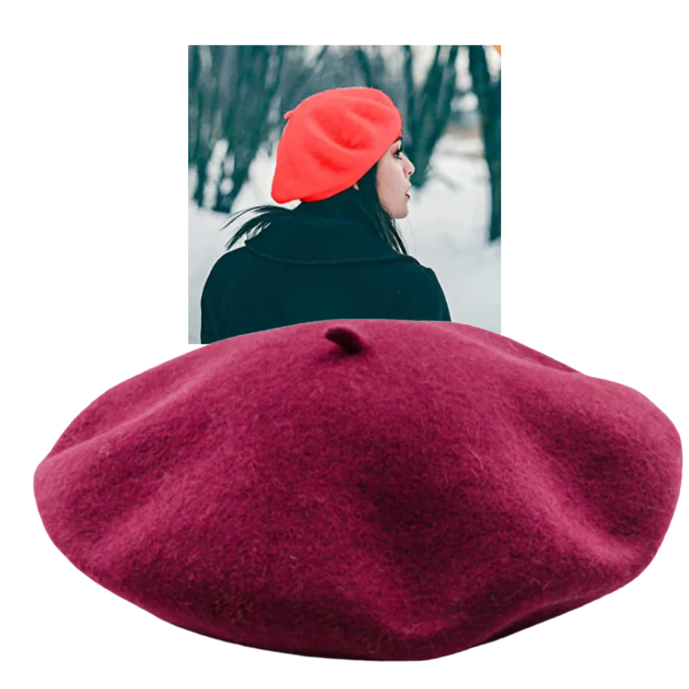Dames Klassieke Wol Beret