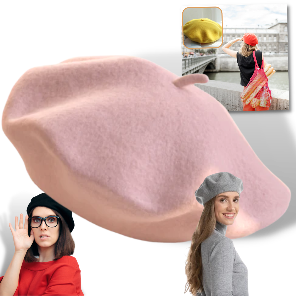 Dames Klassieke Wol Beret