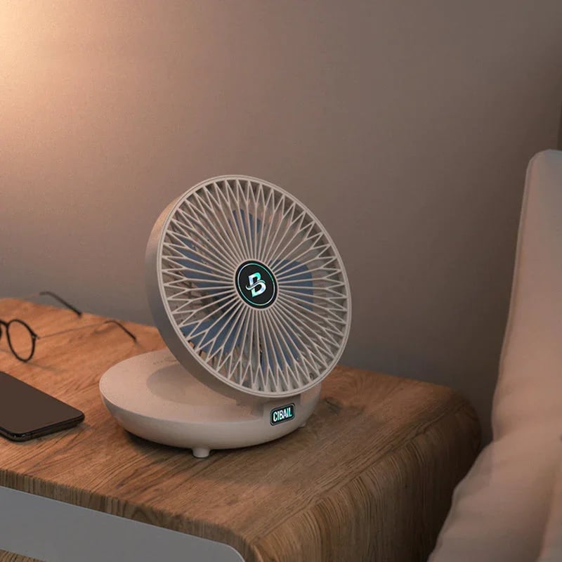 AeroLux Elegante Draagbare Ventilator | Stijlvolle, opvouwbare ventilator voor ultiem comfort