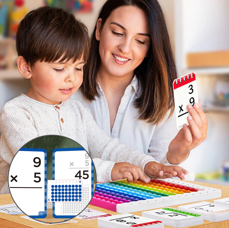 Mathéclat Premium Leerkaarten | Innovatieve Wiskunde Leerkaarten en Pop Fidget Charts voor Effectief Leren en Stressvrij Oefenen