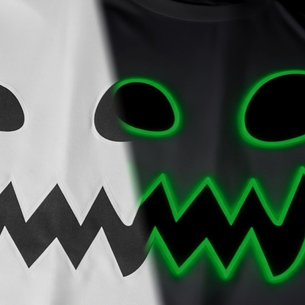 Halloween Geest Kostuum Kinderen Glow in the Dark Hooded Poncho Cape Outfit