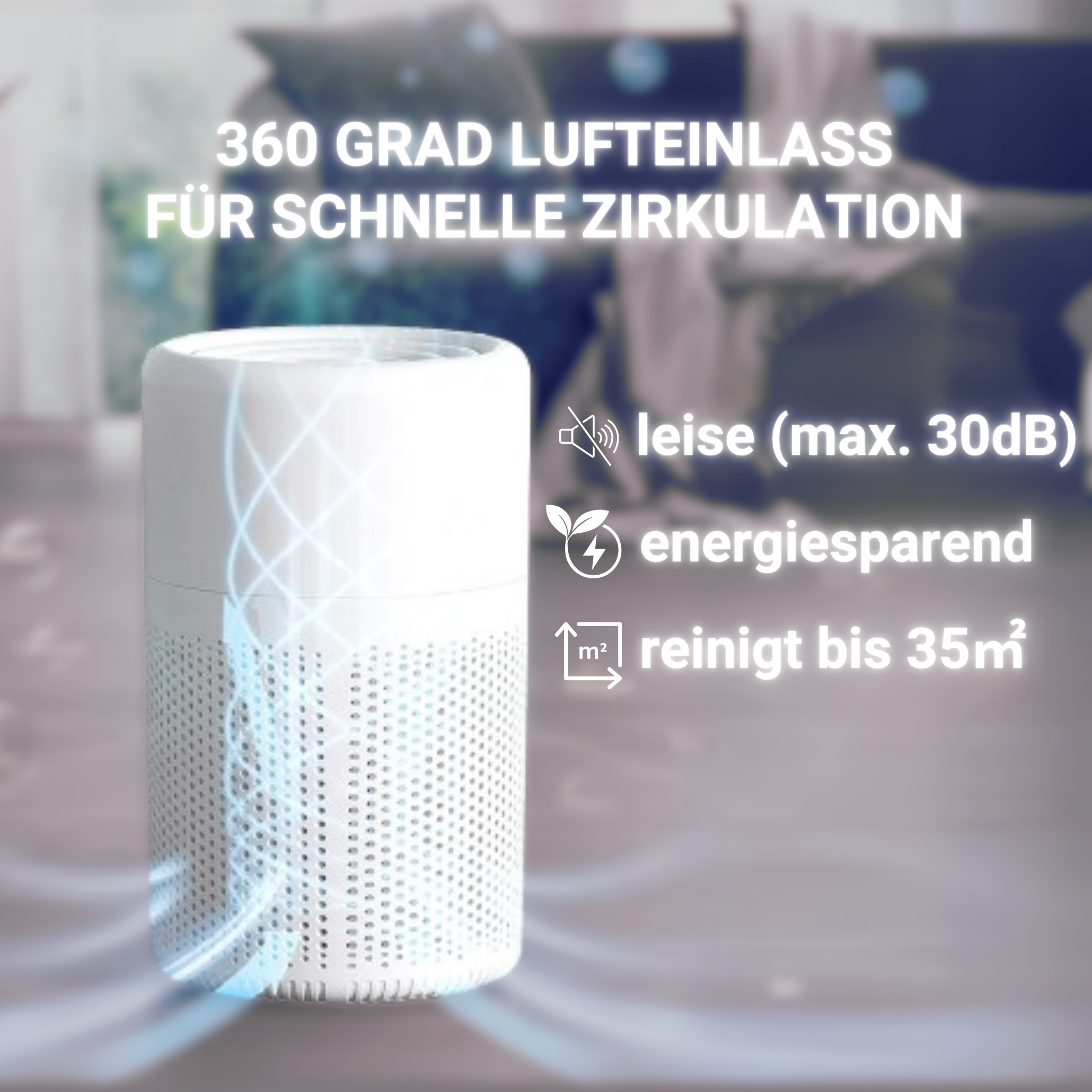LuftGenius Luchtreiniger | Effectieve luchtzuivering voor een gezond binnenklimaat