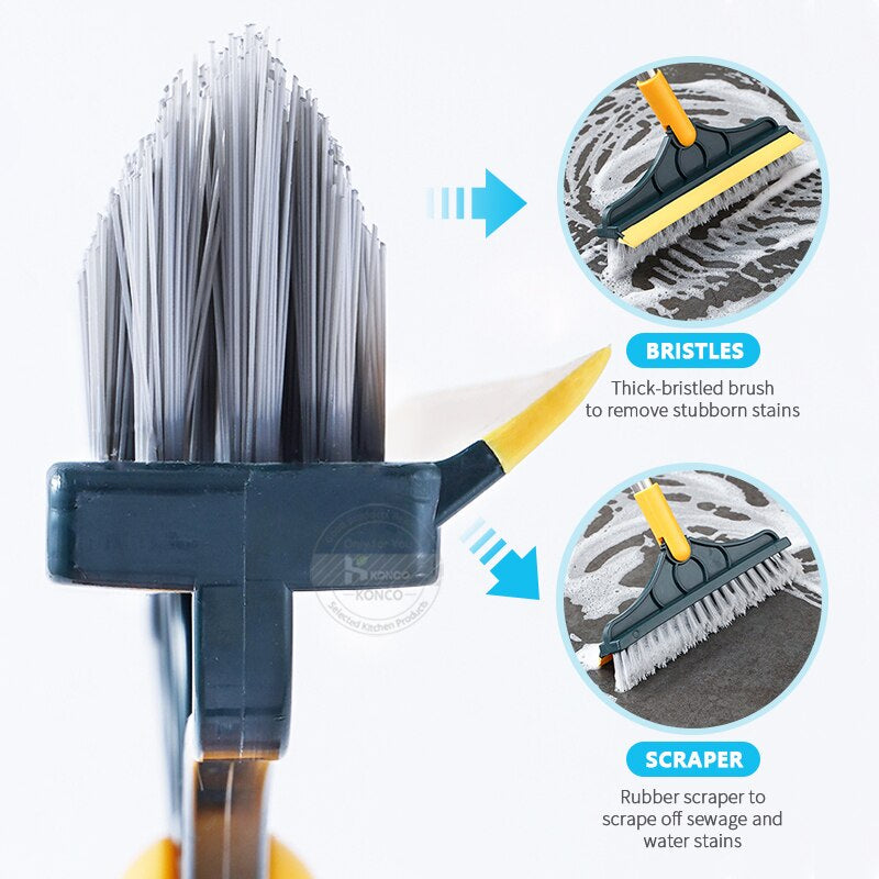 LuxClean Luxe Reinigingsborstel | 2-in-1 borstel met zachte schraper voor optimale reiniging