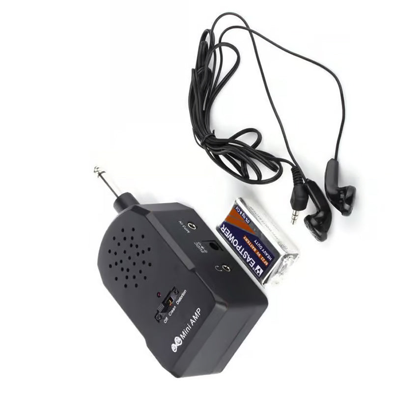 SonicElegance Luxe Draagbare Mini-Elektrische Gitaarversterker Set | Krachtige geluidservaring in een compact ontwerp