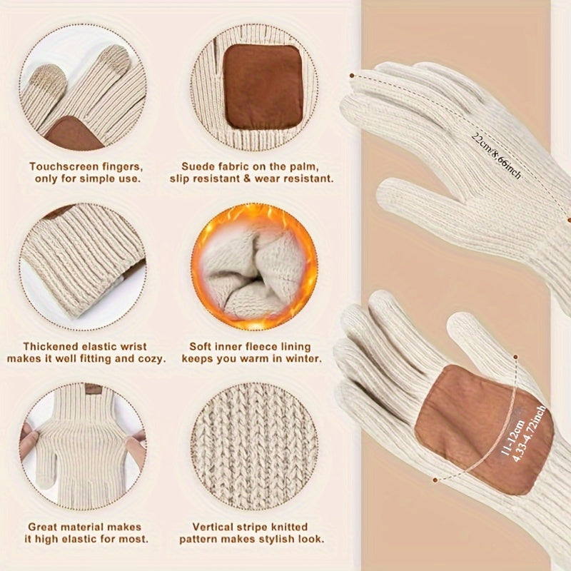 WinterWarm 3-in-1 Set – Muts, Sjaal en Touchscreen-Handsch gloves