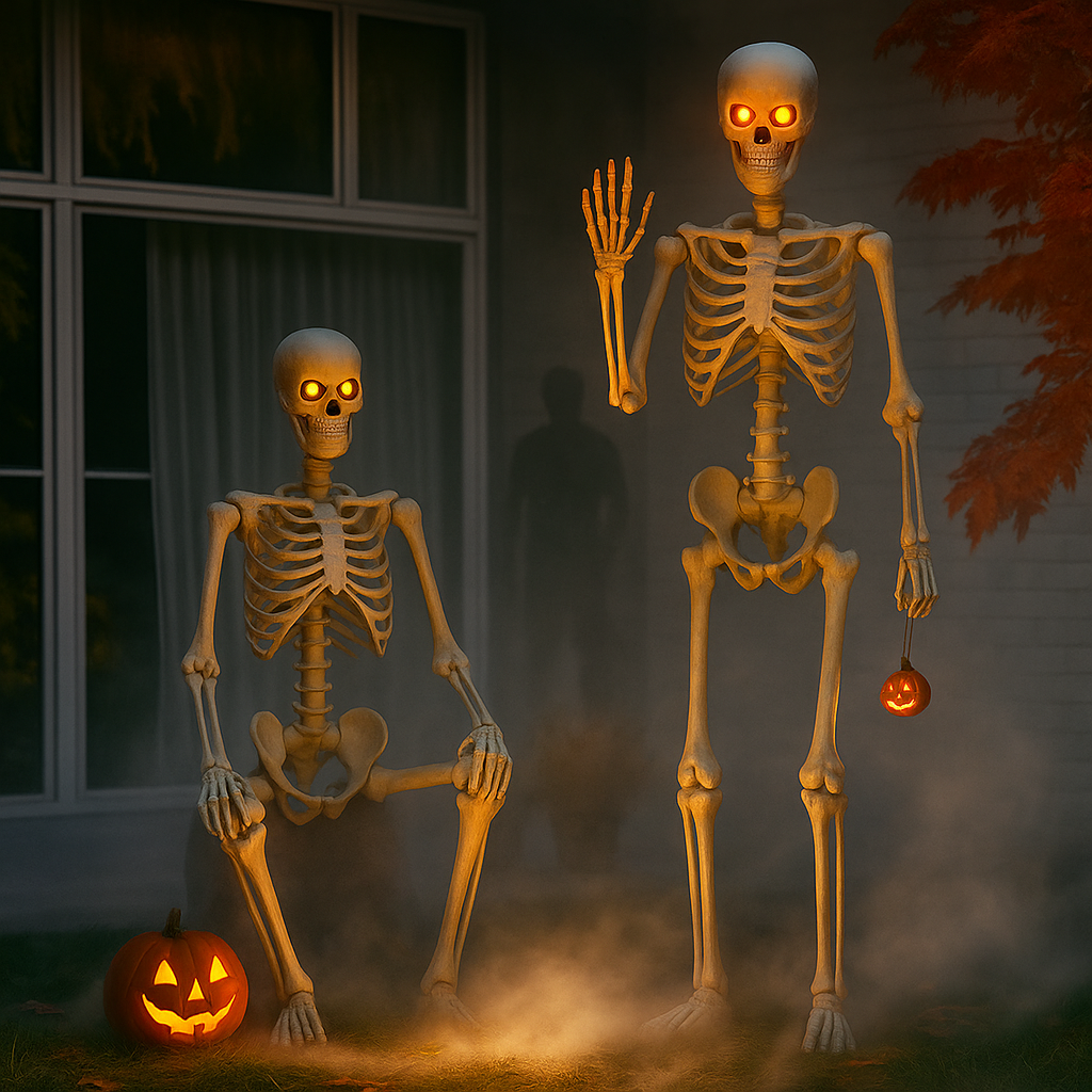 Halloween Skelet Decoratie Poseerbaar Buiten Display