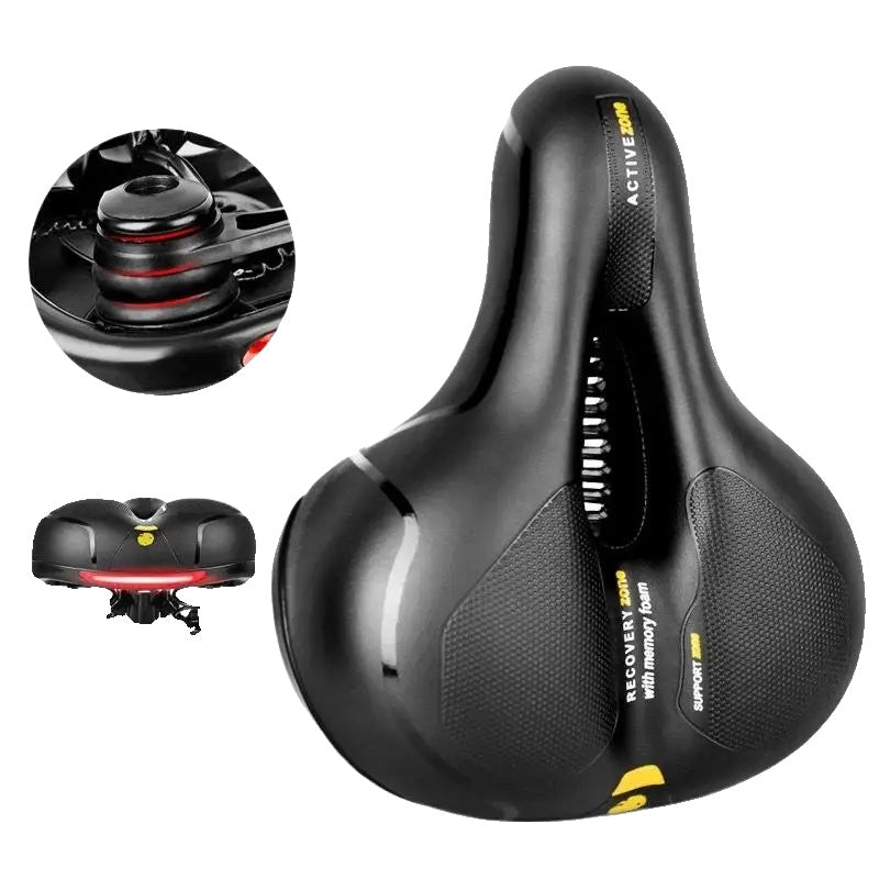 Comfortabele Holle Ademende Fietszadel voor MTB en Racefietsen - Schokabsorberende Fietsstoel voor Lange Afstanden