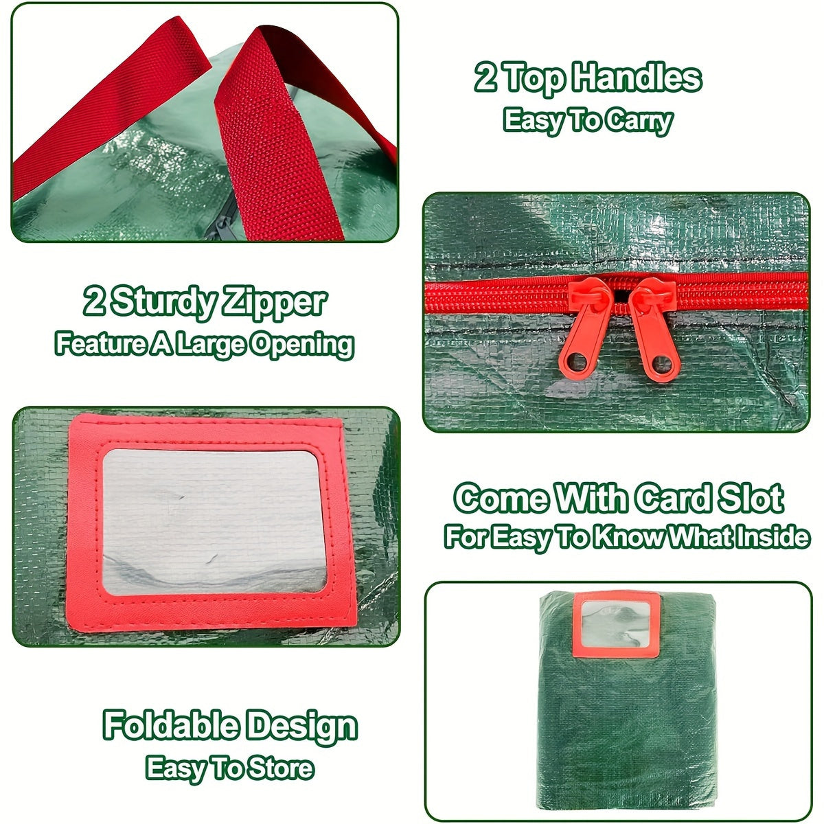 Grote Opbergzak voor Kunstkerstbomen – Waterdicht en Duurzaam Polyester Model TreeTote