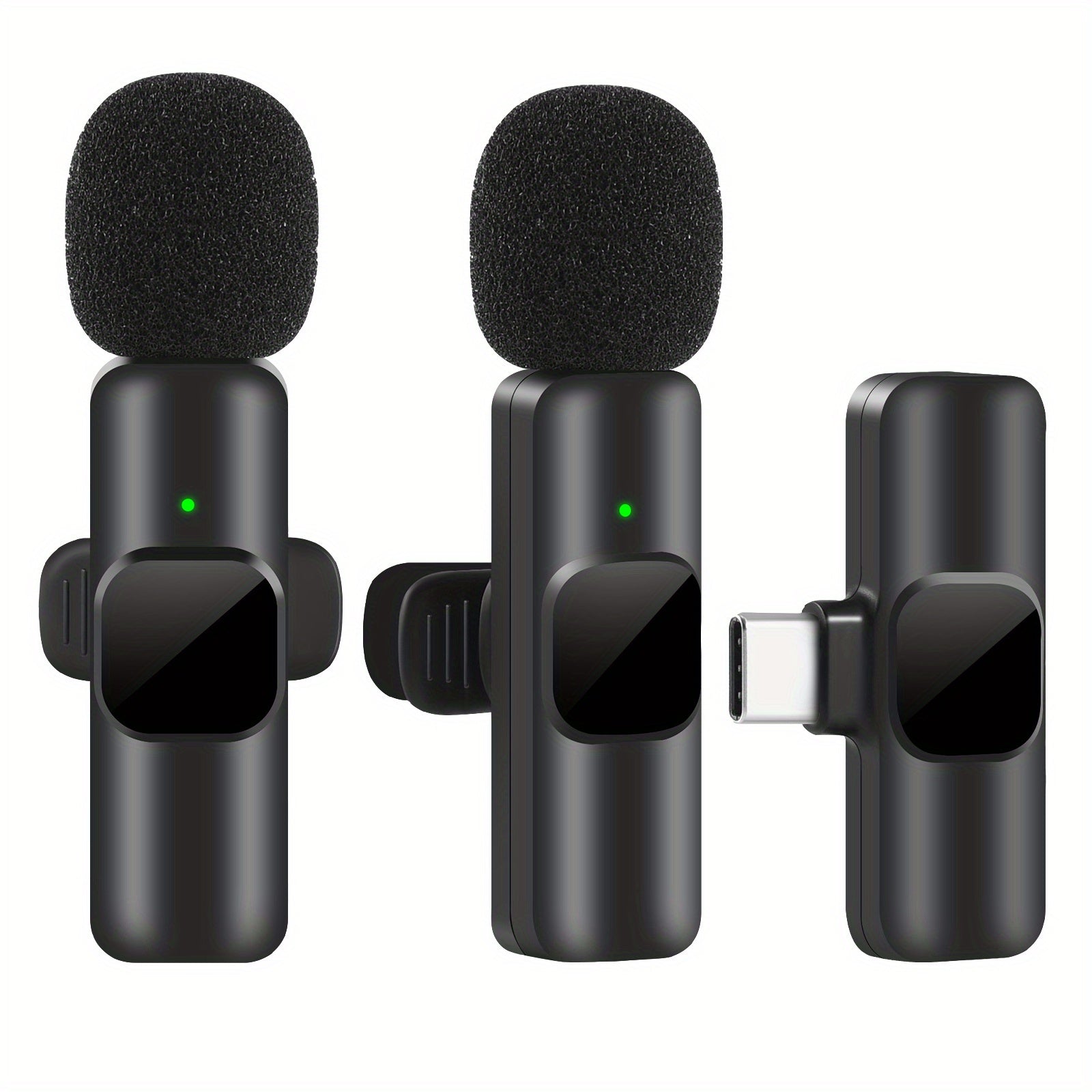 Draadloze Lavaliermicrofoon voor Video-opnames en Livestreaming – Compact Ontwerp met Hoge Geluidskwaliteit en USB-C Verbinding
