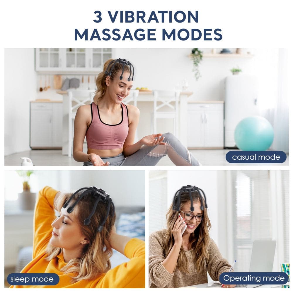 LuxAura Ultra Hoofdmassageapparaat | Ontspannende massage voor ultieme verlichting en welzijn
