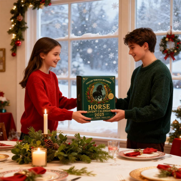 Magische Paarden Adventskalender 2025 – 24 Handgeschilderde Figuren voor Paardenliefhebbers