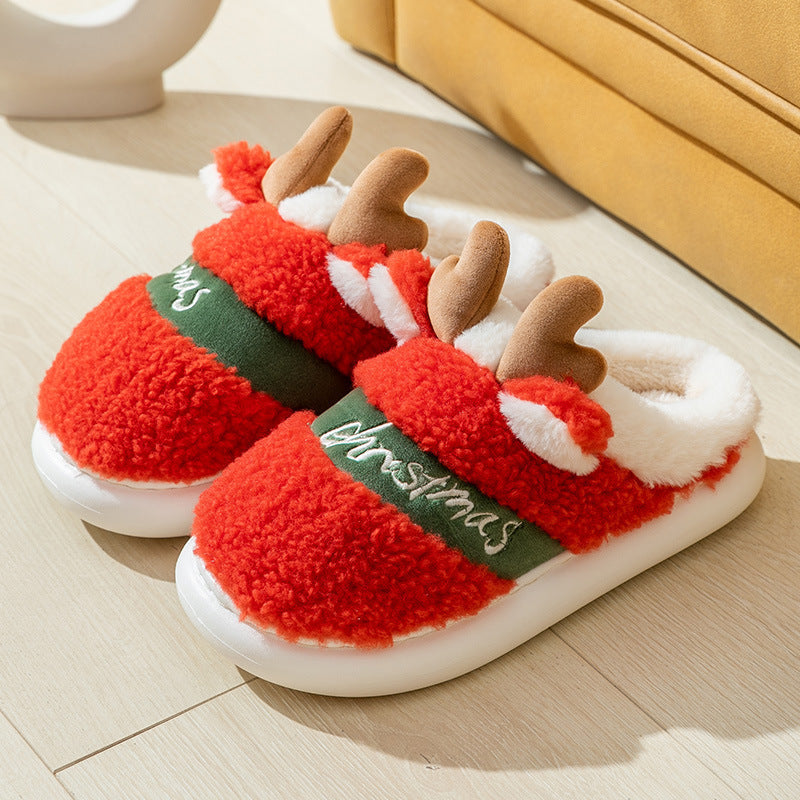 Warme Antler Kerstpantoffels voor Dames en Heren