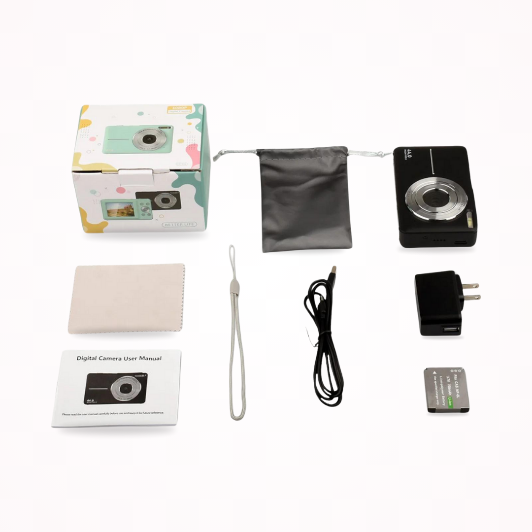 Vintage Digitale Camera met 1080p Video-opname – Lichtgewicht en Draagbare Retro Fotografie Camera