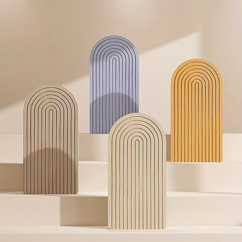 Gebogen Vilt Prikbord – Grote Zelfklevende Wanddecoratie van Polyester Vilt