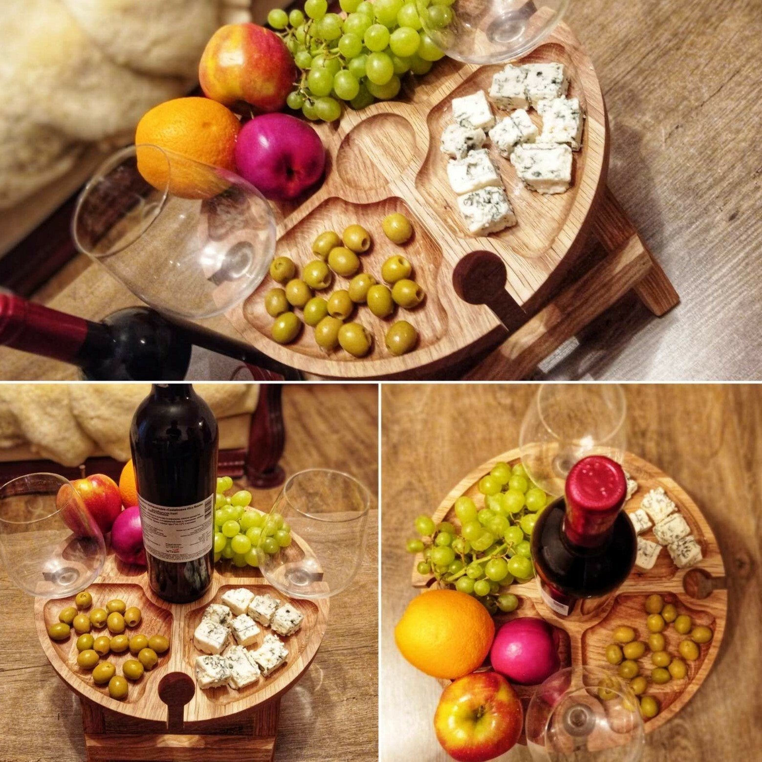 GourmetElegance Borrelplank Organisator | Sofisticated organizer voor vleeswaren en kaas met stijl
