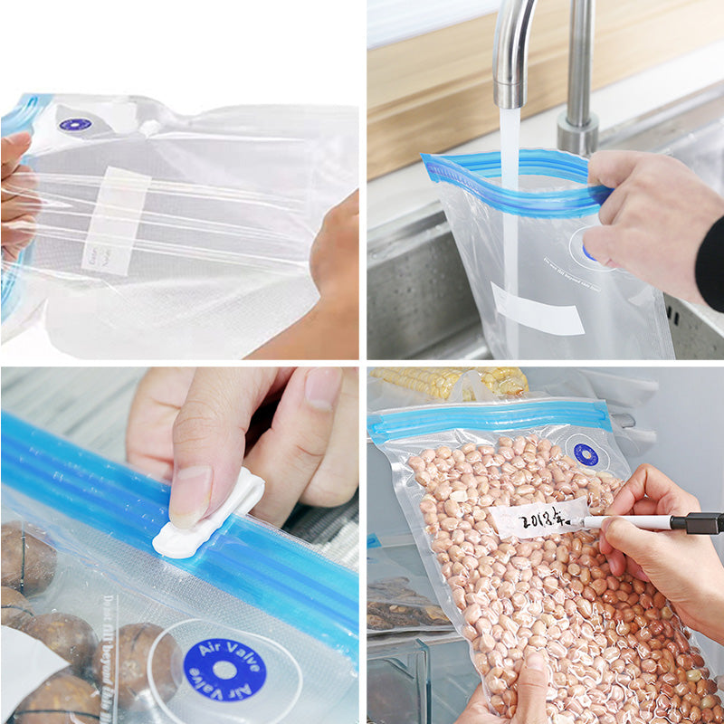 10 Herbruikbare Vacumeerzakken – FreshGuard