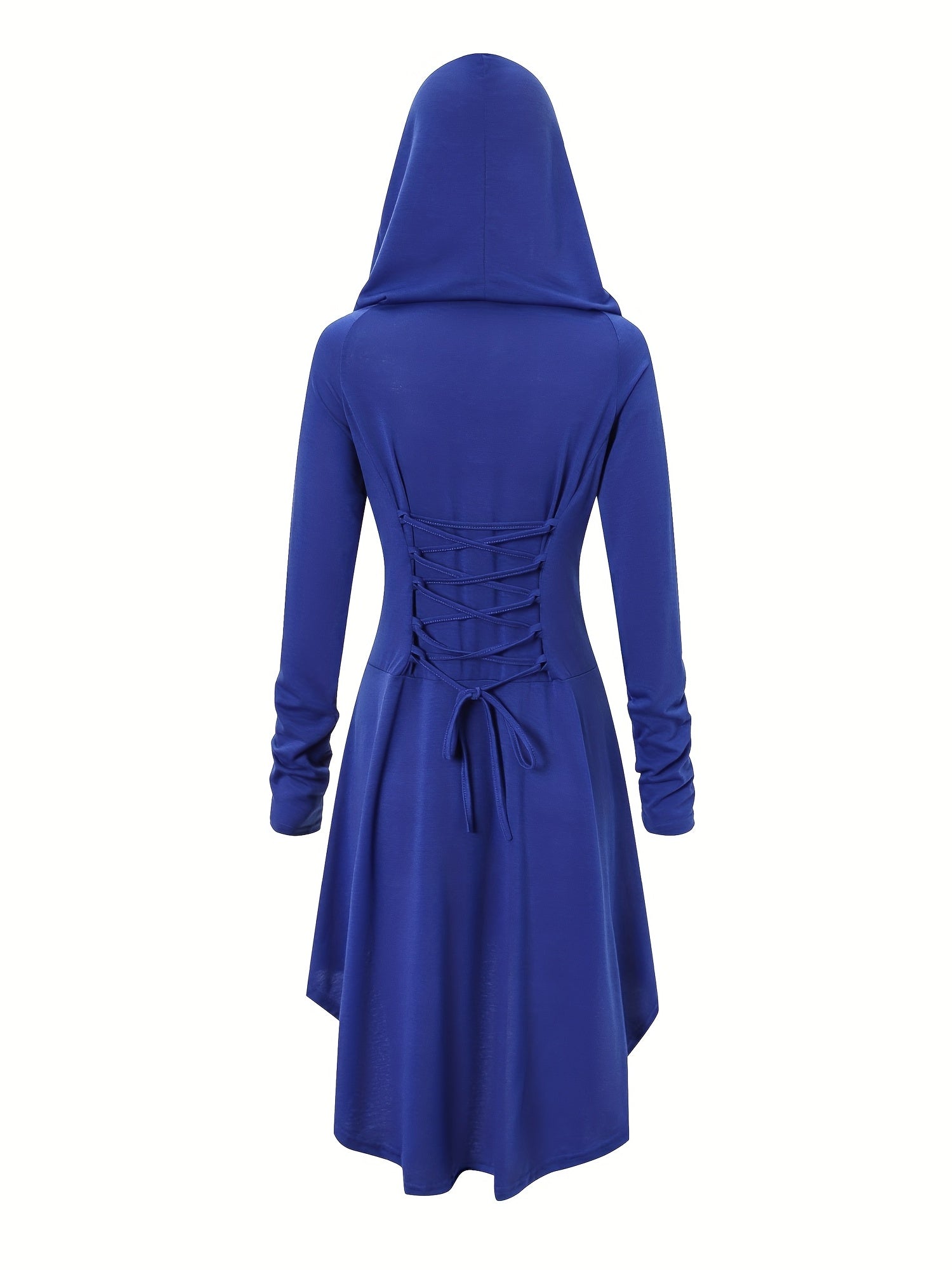 Vrouwen Vintage Korset Lange Mouw Halloween Kostuum Jurk | Midi