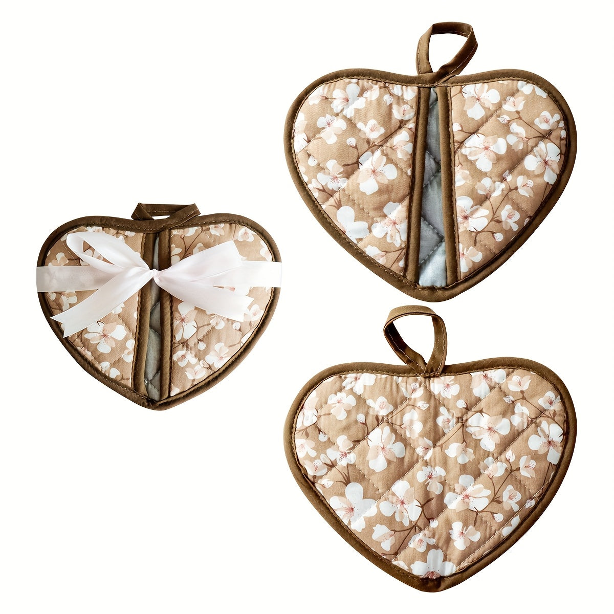 KeukenHart Hittebestendige Ovenwant-Set – Decoratieve Hartvormige GripPads