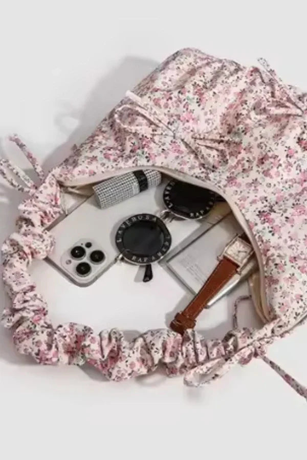 Dames Handtas Bloemenprint Één maat Polyester