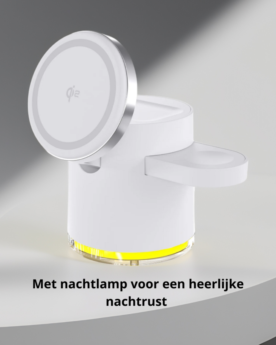 LuxDock Elite Oplaadstation | Luxe alles-in-één oplossing voor Apple & Android apparaten