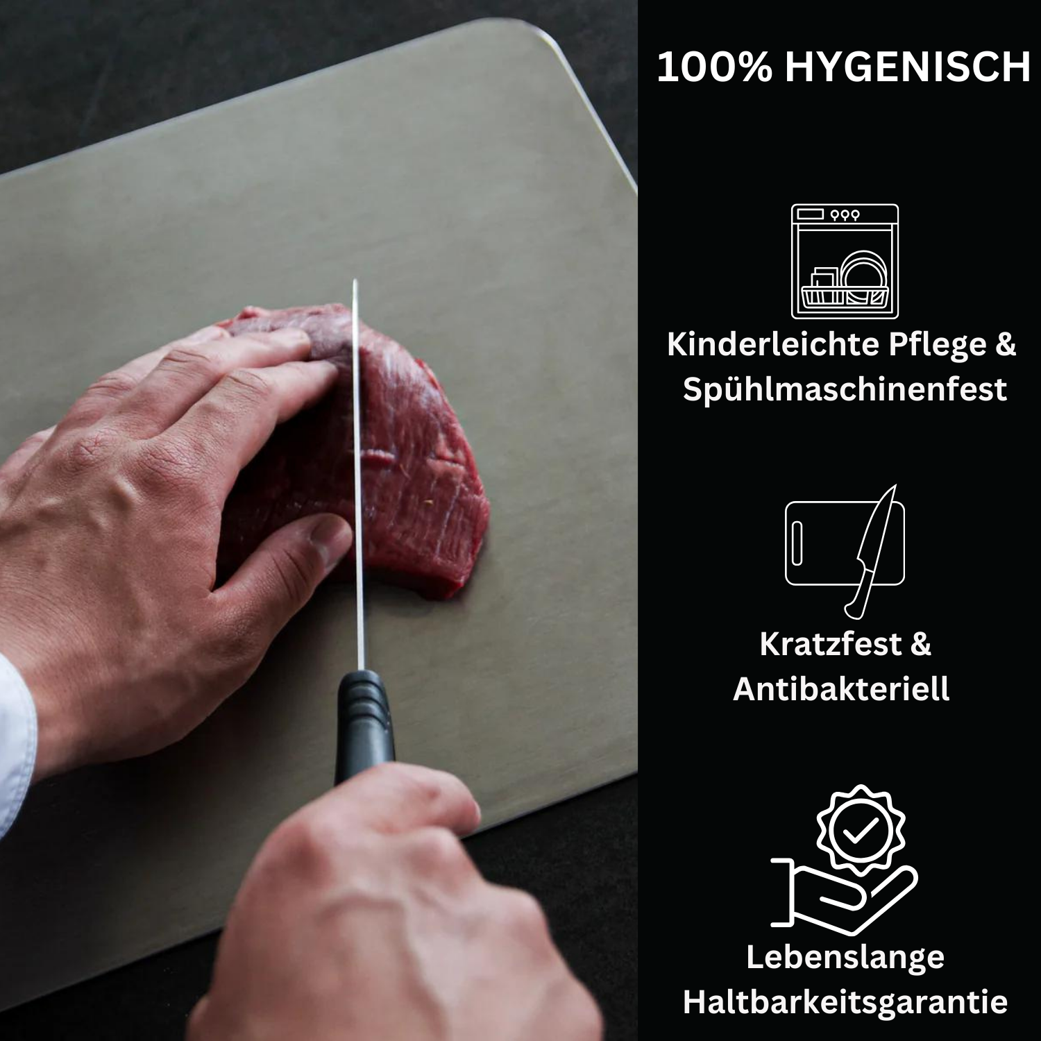 SliceMate Titanium bord | Ontworpen voor duurzaamheid en veelzijdigheid