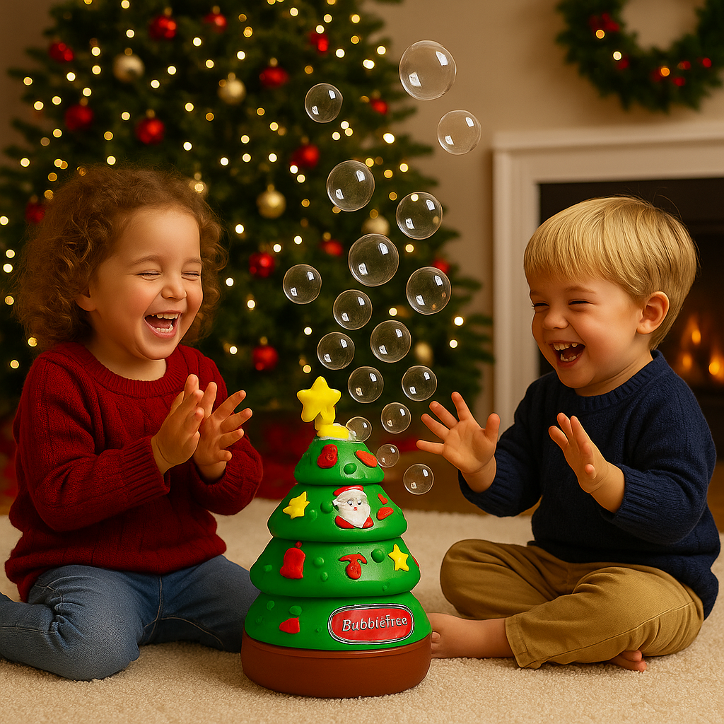 Magische Muziek & Licht Kerstboom – BubbleBoom Kerstdecoratie met Bellen