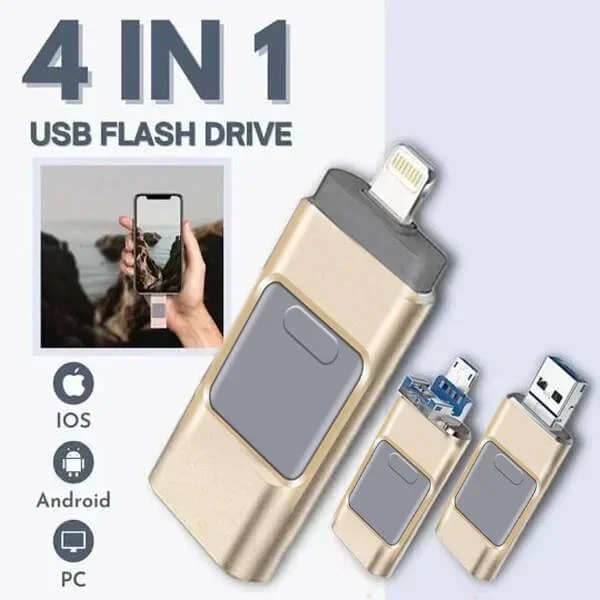 MultiPort Stick | 4-in-1 OTG-flashstation