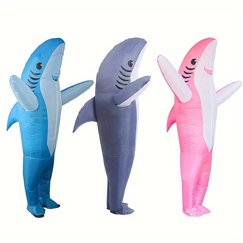 Unisex Opblaasbare Haai Halloween Kostuum | Grappig Volledig Lichaam