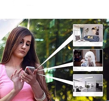 Draadloze 1080p WiFi Beveiligingscamera voor Binnen- en Buitengebruik – Slimme Huizen Compatibel, Weerbestendig Ontwerp
