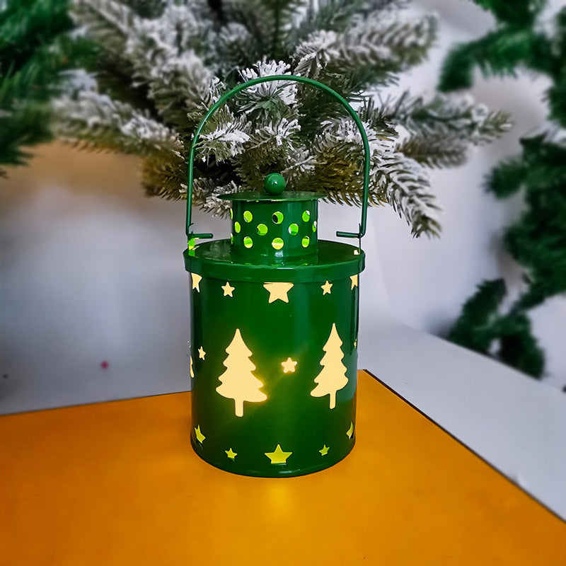 Elektronische Kerstkaars met Flikkerend LED Licht – Decoratieve IJzeren Kaars voor Binnen