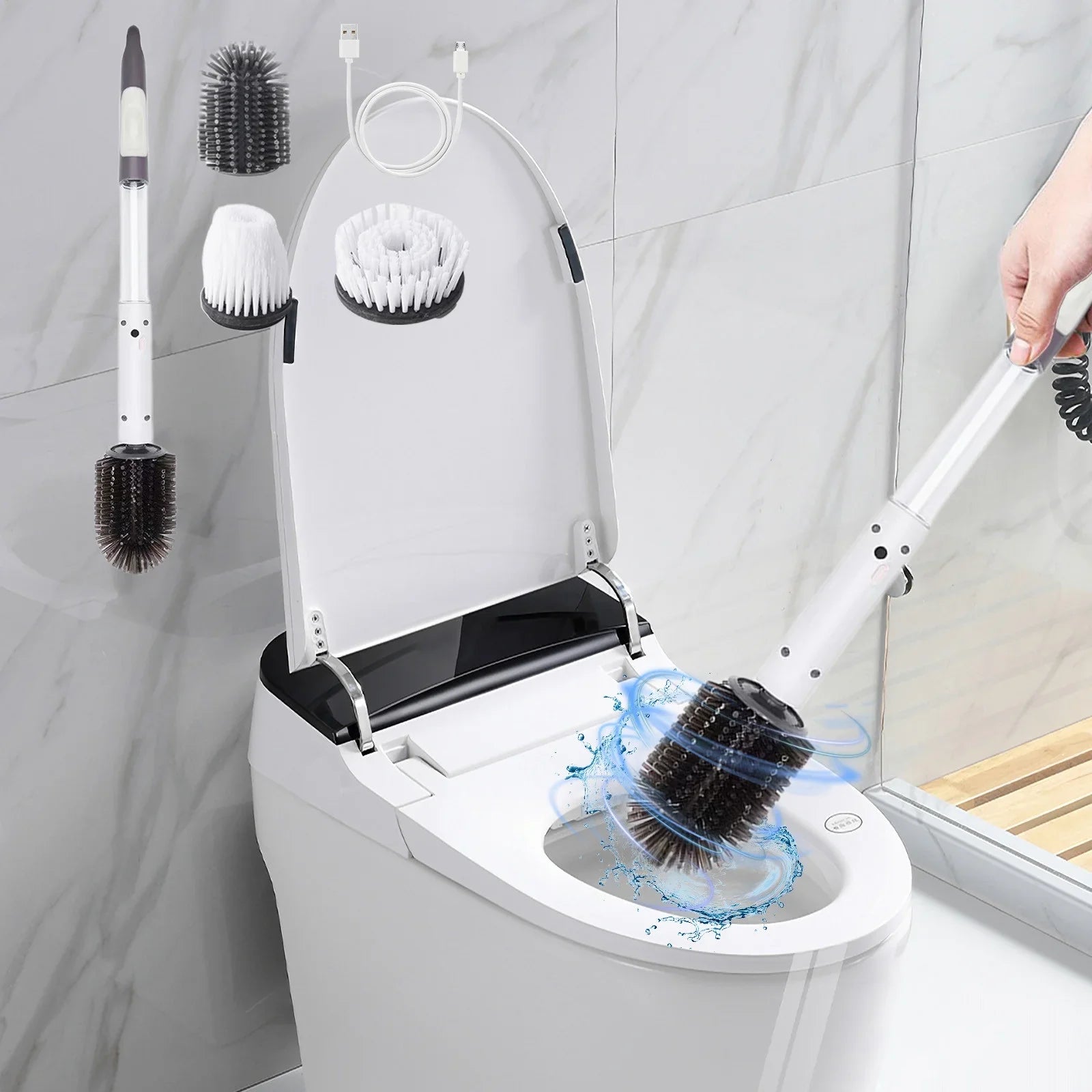 LuxClean Luxe Elektrische WC Borstel | Ultrazachte reiniging voor een sprankelend toilet