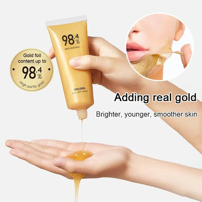 GoudenAura Luxe Peel-Off Masker | Verfijnt de huid en zorgt voor een stralende gloed