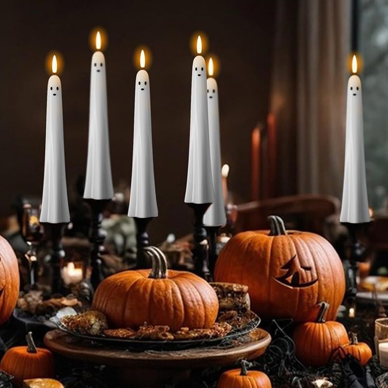 Spooklicht Halloween | Afstandsbediend 3D-vlamlicht voor spookachtige sfeer