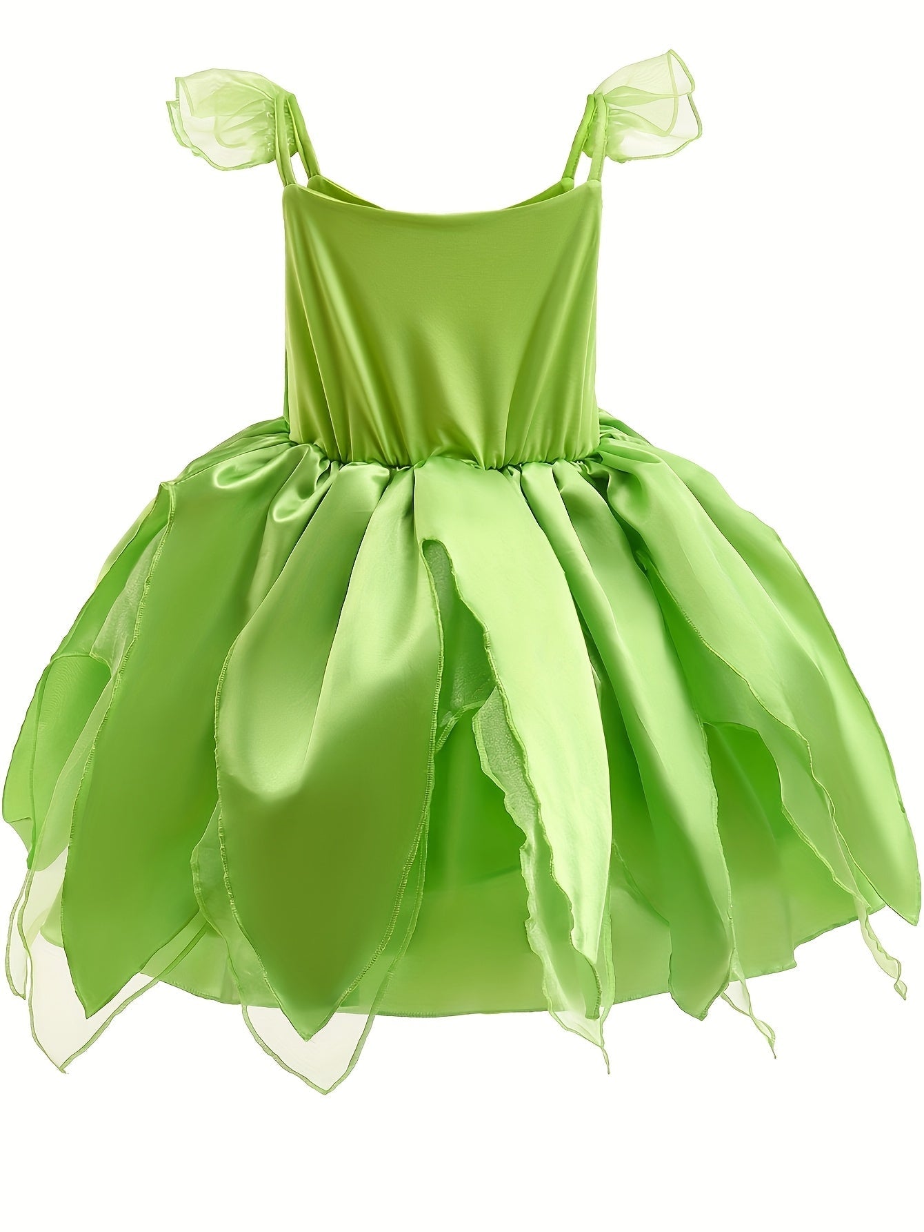 Meisjes Magische Fee Halloween Kostuum Jurk | Mouwloos met Vleugels