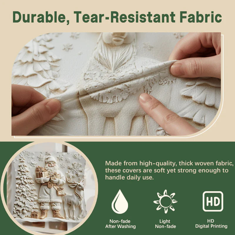 DecorCovers | 3D Kerst Decoratieve Hoezen Set van 4 Eenheden