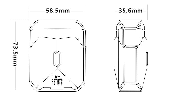 LuxRazor Elite Reis Scheerapparaat | Compact magnetisch ontwerp voor moeiteloos scheren onderweg