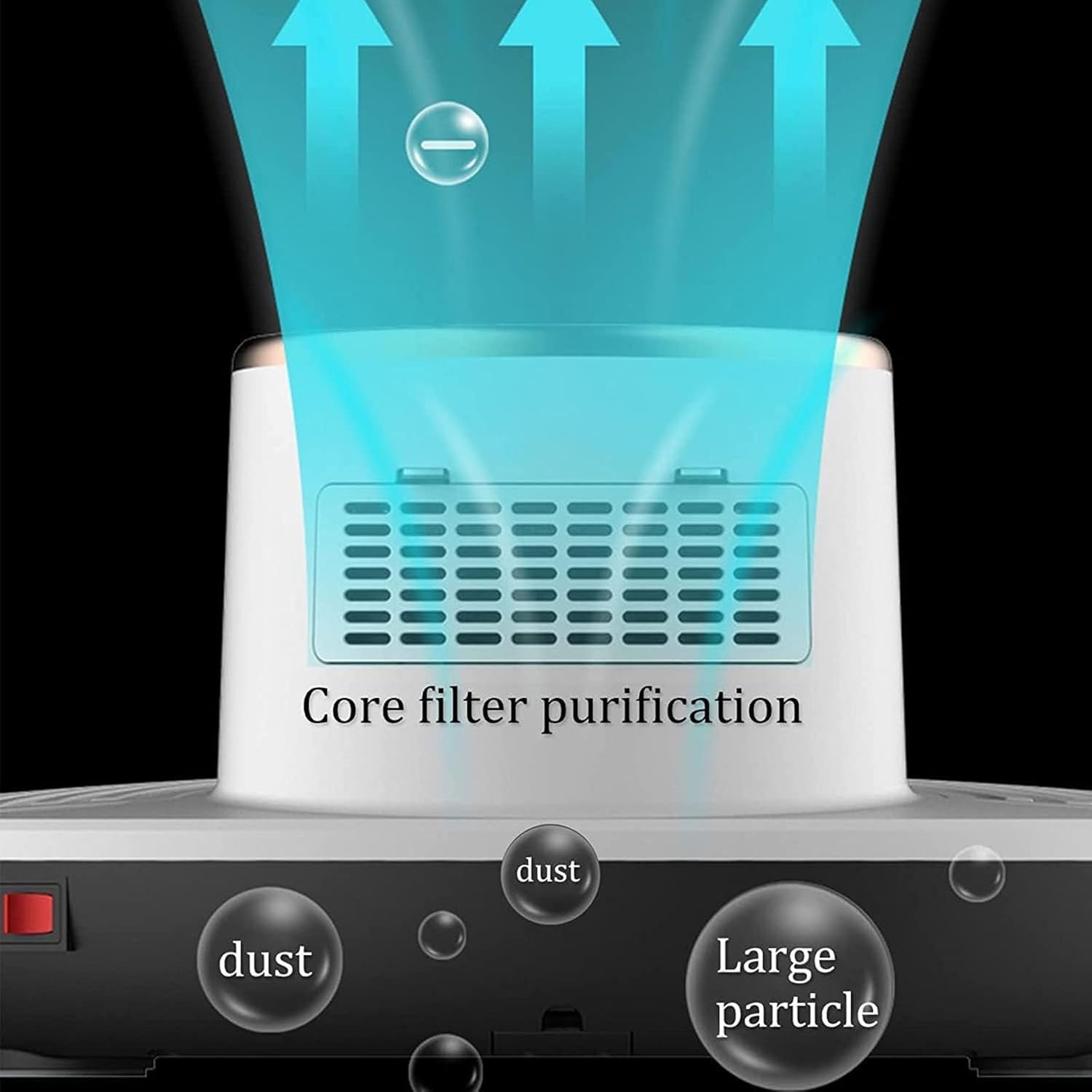 IonicWave Douche Droger | Volledig lichaam droger met warme en koude lucht, zware basis